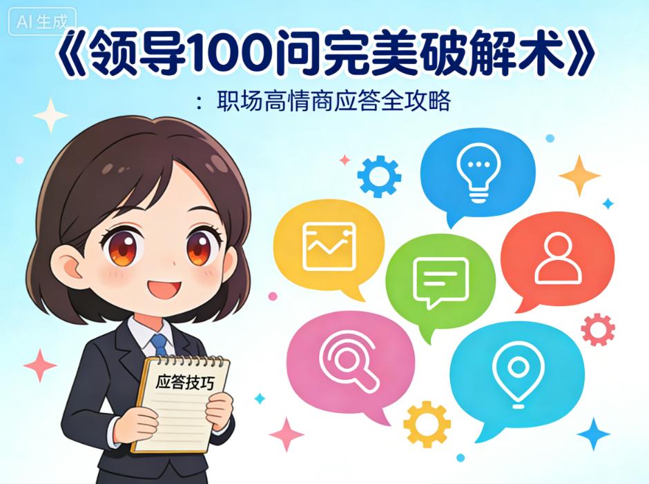 《领导100问完美破解术》：职场高情商应答全攻略​