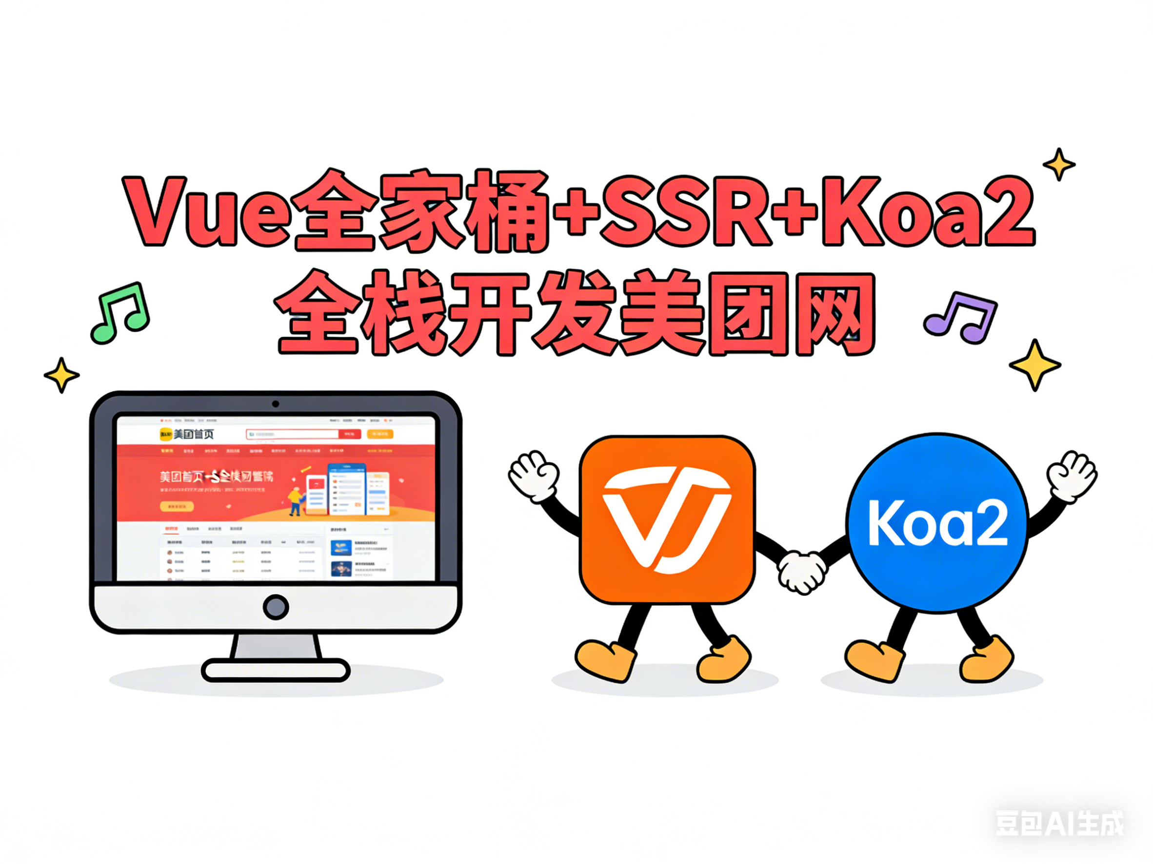 Vue全家桶+SSR+Koa2全栈开发美团网