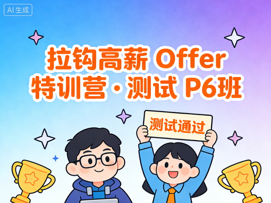 拉钩高薪 Offer 特训营 · 测试 P6班