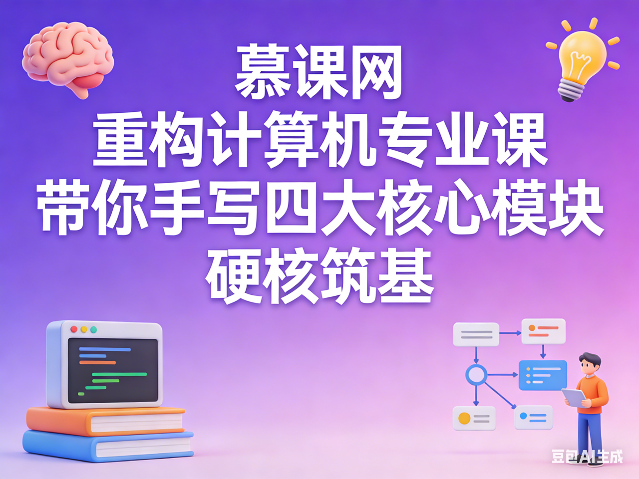 慕课网 重构计算机专业课，带你手写四大核心模块，硬核筑基