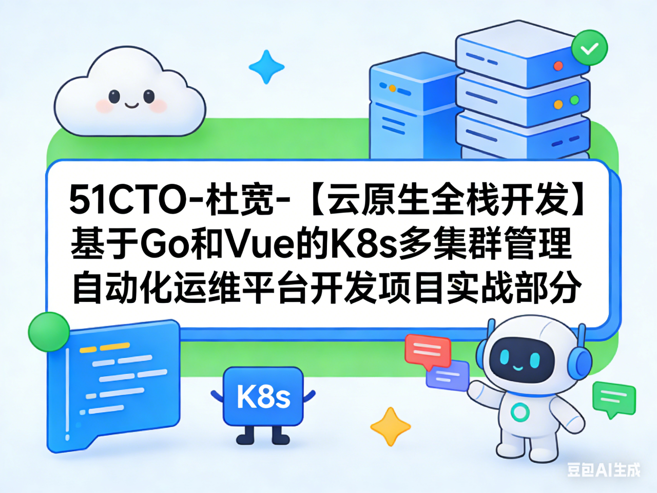 51CTO-杜宽-【云原生全栈开发】基于Go和Vue的K8s多集群管理自动化运维平台开发项目实战部分