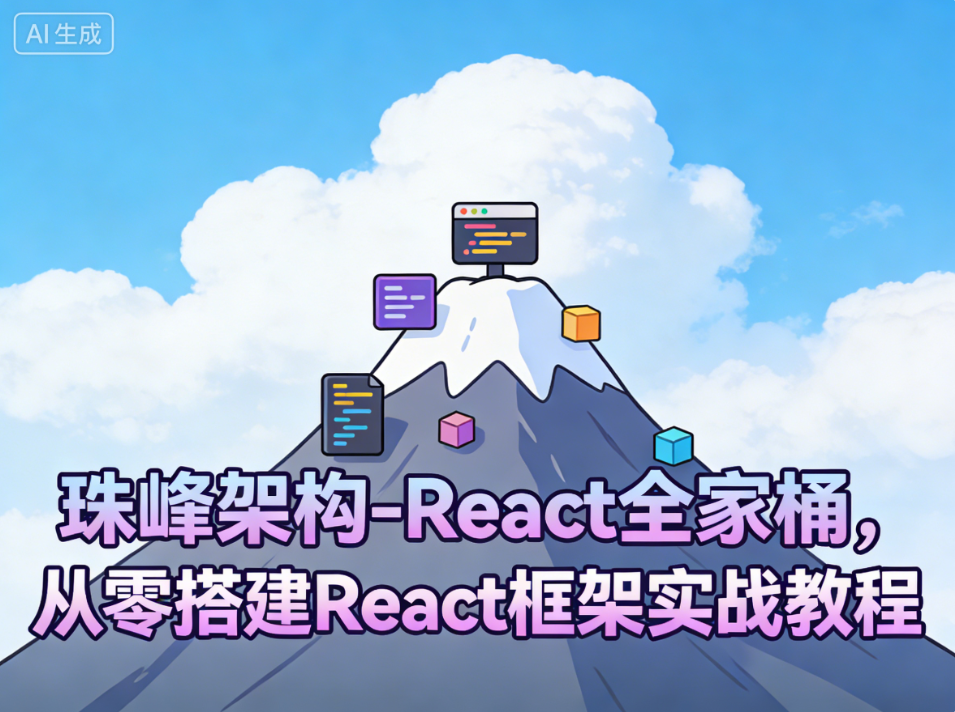 珠峰架构-React全家桶，从零搭建React框架实战教程
