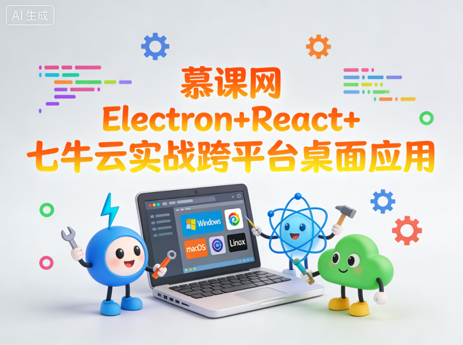 慕课网 Electron+React+七牛云实战跨平台桌面应用