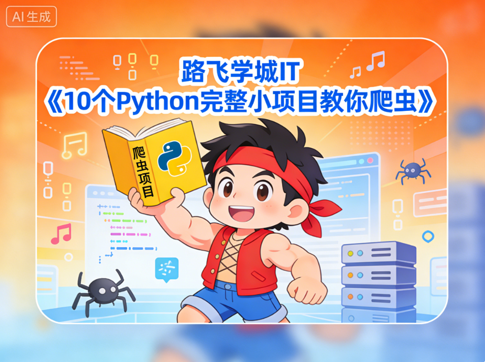 路飞学城IT《10个Python完整小项目教你爬虫》