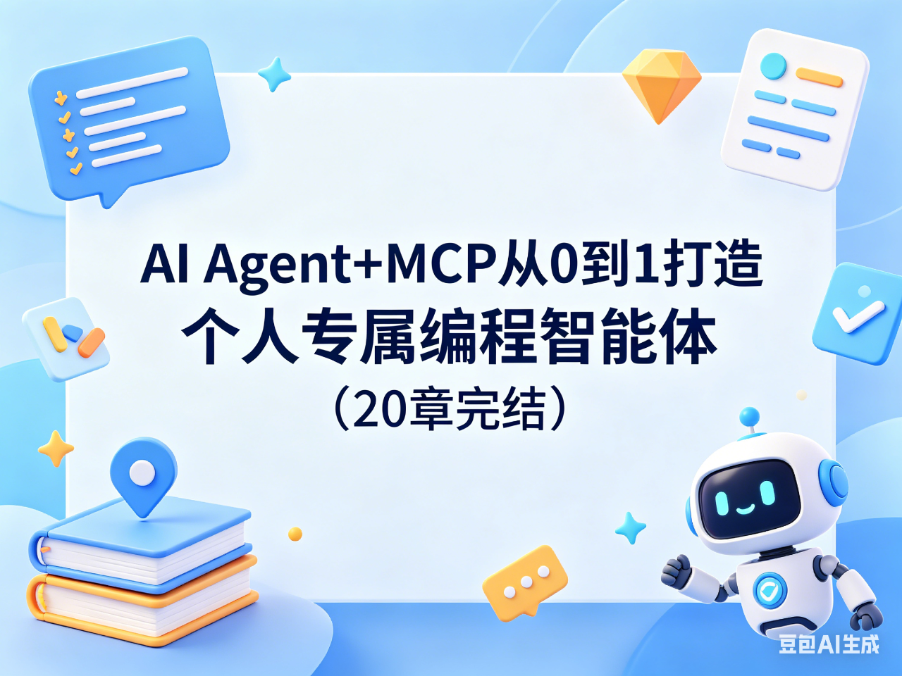 AI Agent+MCP从0到1打造个人专属编程智能体（20章完结）
