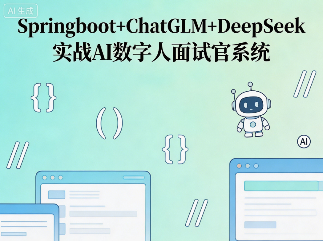 慕课-Springboot+ChatGLM+DeepSeek实战AI数字人面试官系统